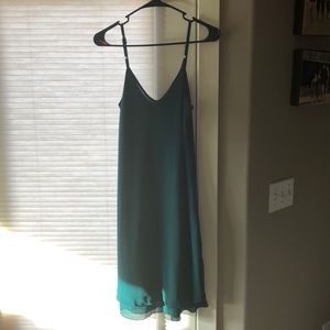 Green lightweight dress from Italy
